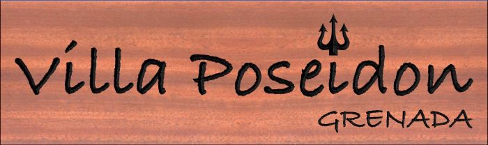Villa Poseidon sign